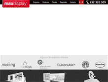 Tablet Screenshot of maxdisplay.es